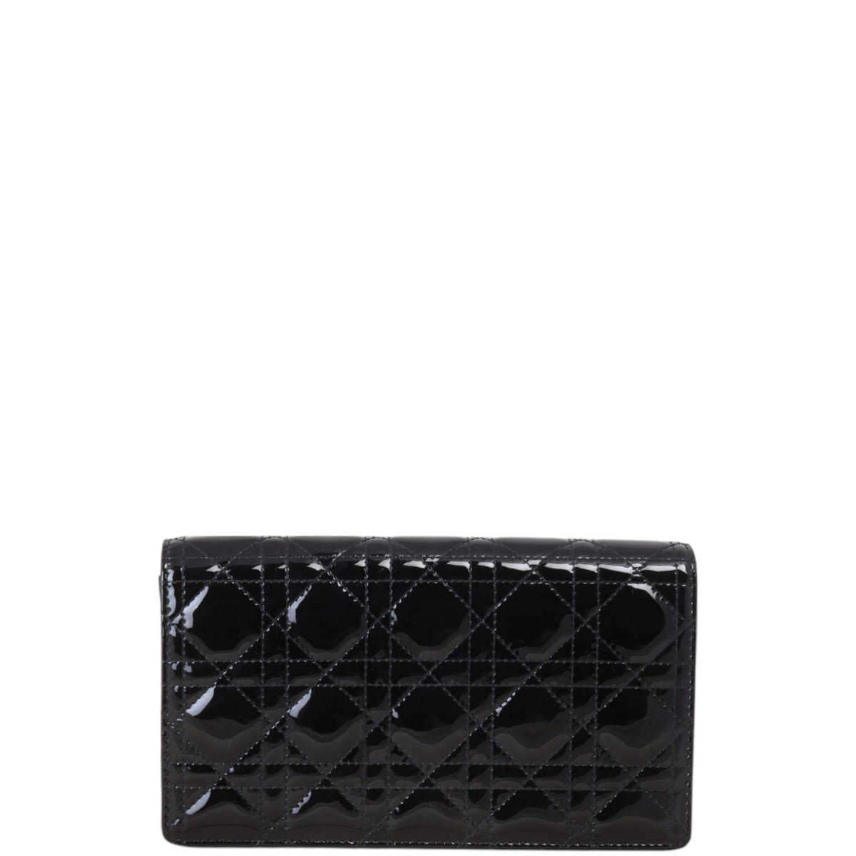 Dior Lady Dior Patent Cannage Pouch