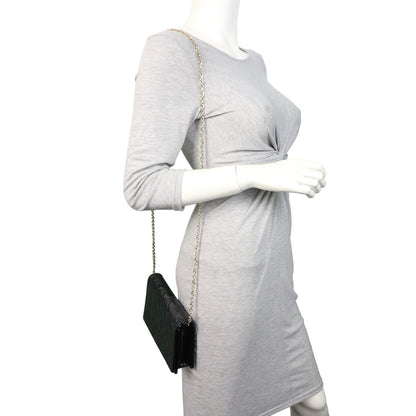 Dior Lady Dior Patent Cannage Pouch