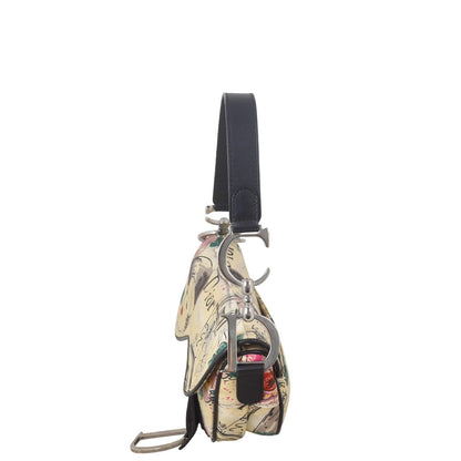 Dior Vintage Saddle Bag Paris ‘50s Print