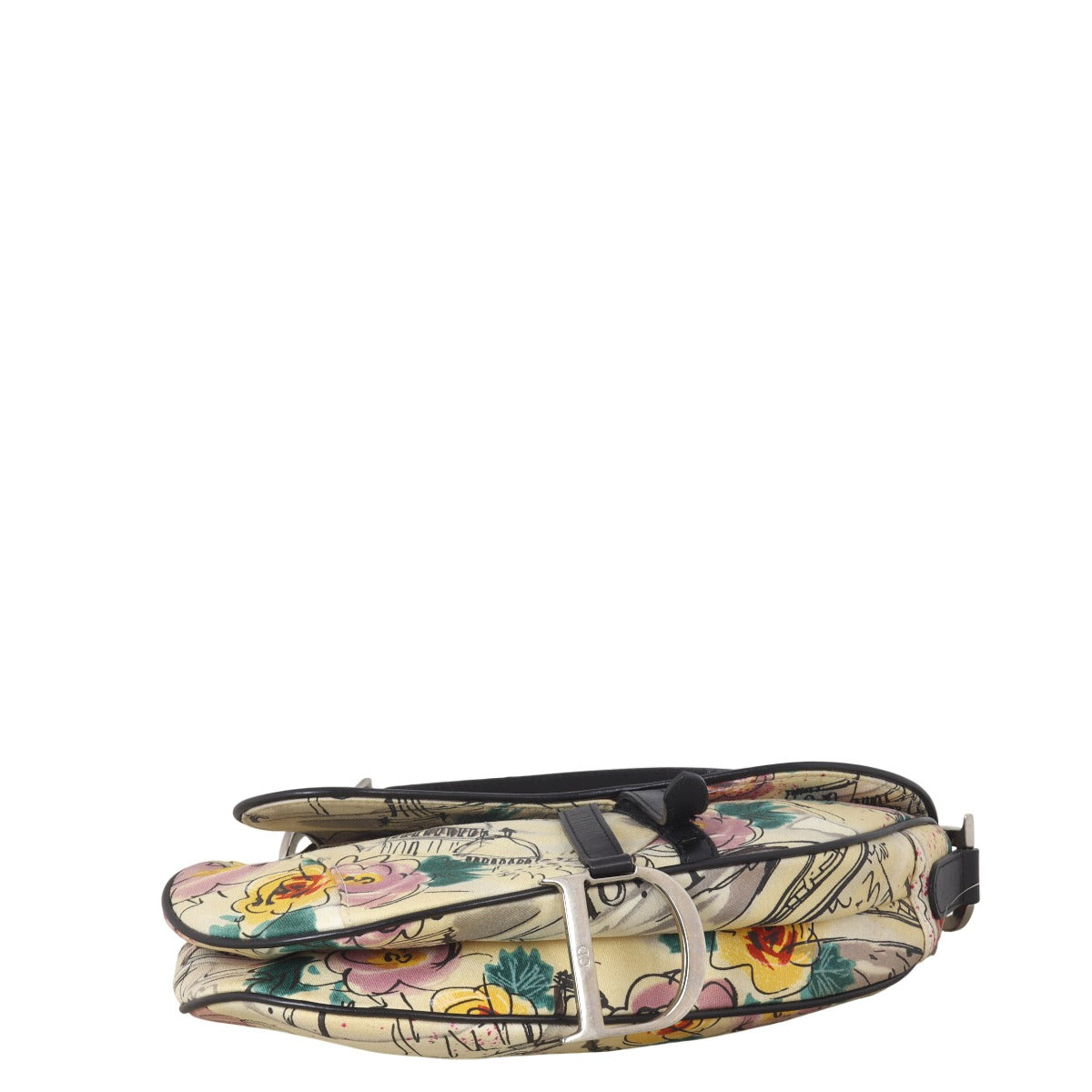 Dior Vintage Saddle Bag Paris ‘50s Print
