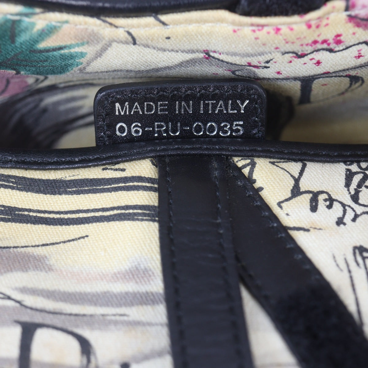 Dior Vintage Saddle Bag Paris ‘50s Print