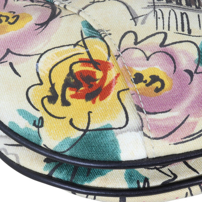Dior Vintage Saddle Bag Paris ‘50s Print