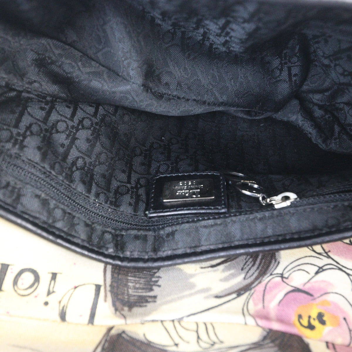 Dior Vintage Saddle Bag Paris ‘50s Print