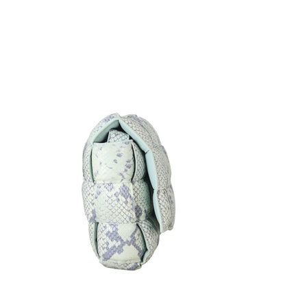 Bottega Veneta Padded Cassette Snakeskin Embossed
