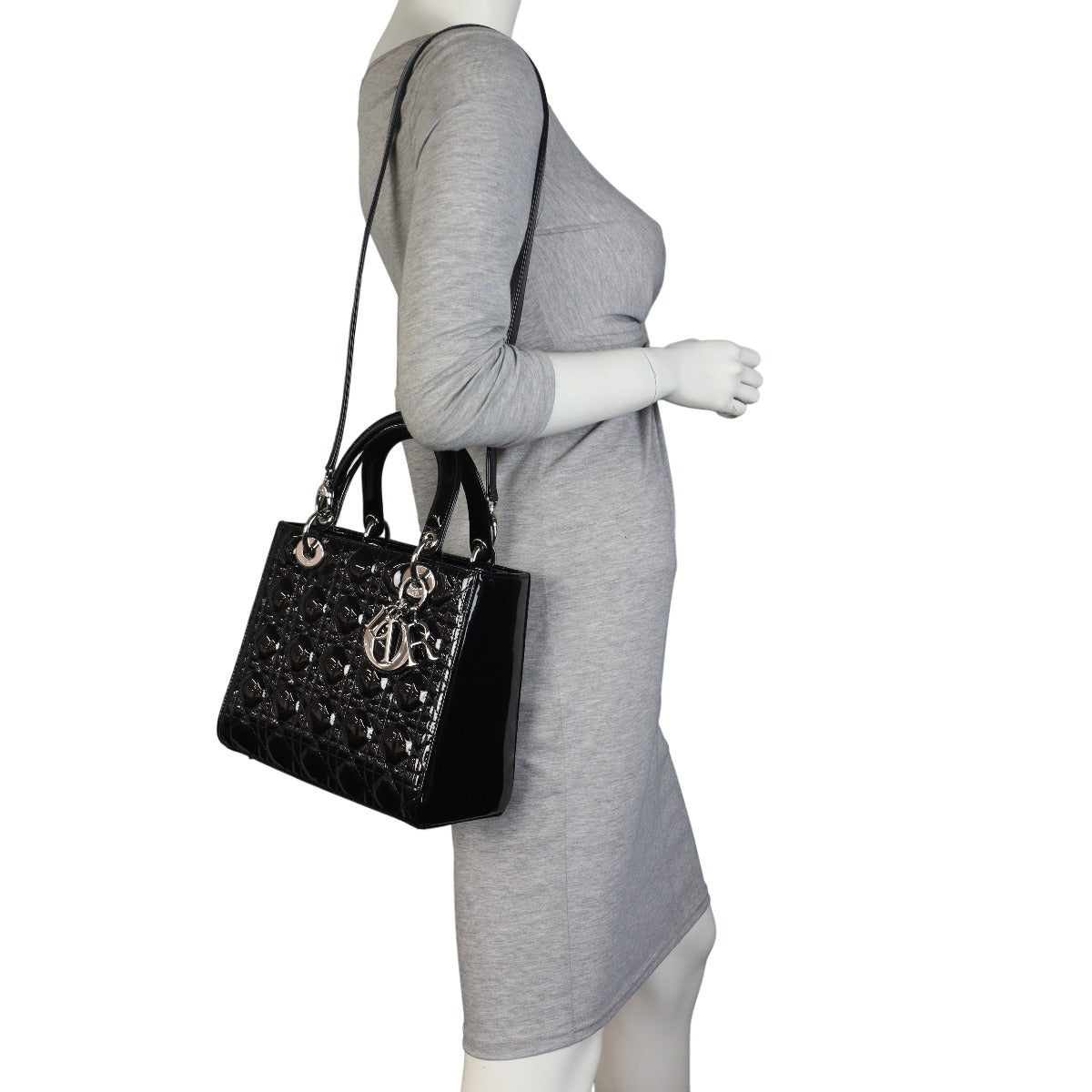 Dior Lady Dior Medium Patent