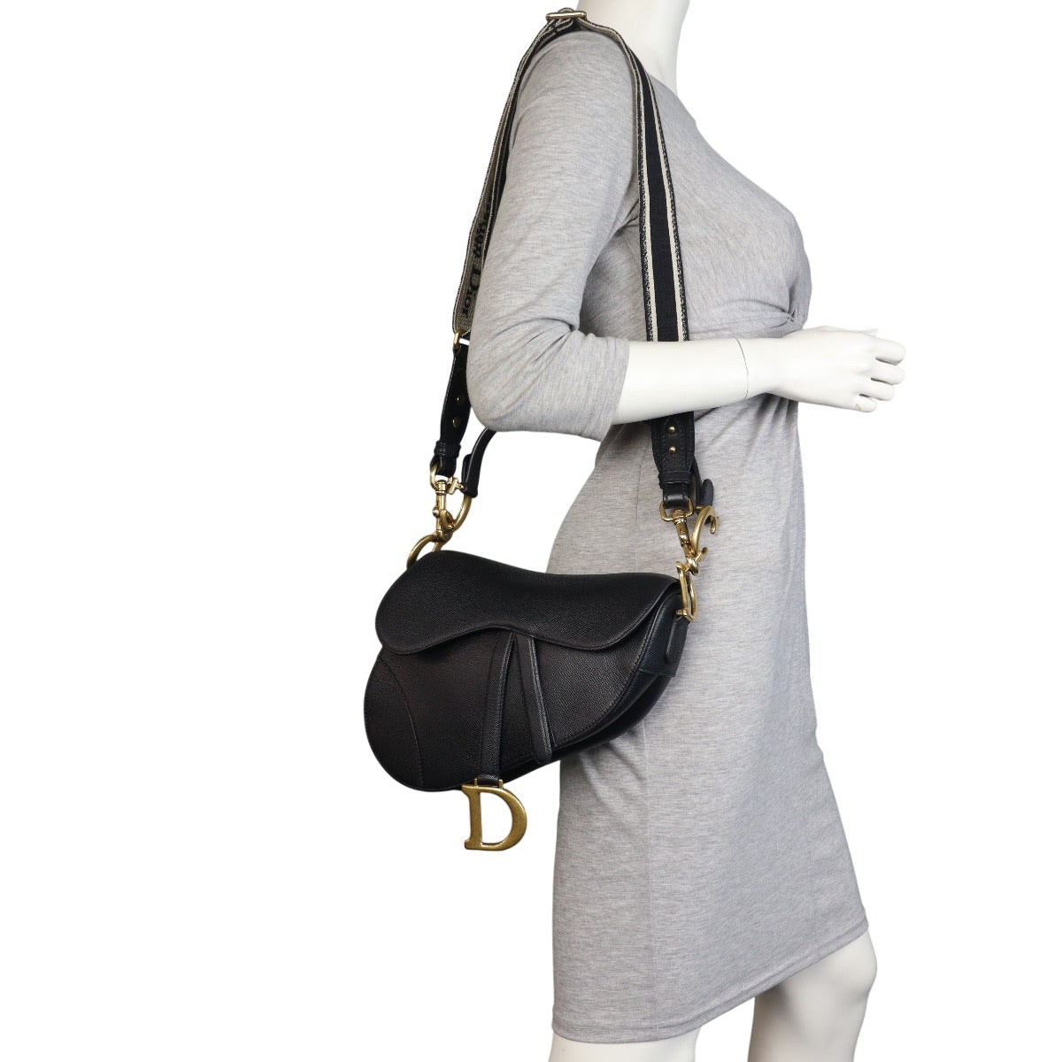 Dior Saddle Bag with Embroidered Strap