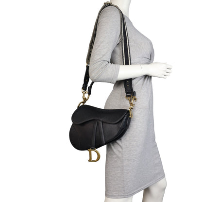 Dior Saddle Bag with Embroidered Strap