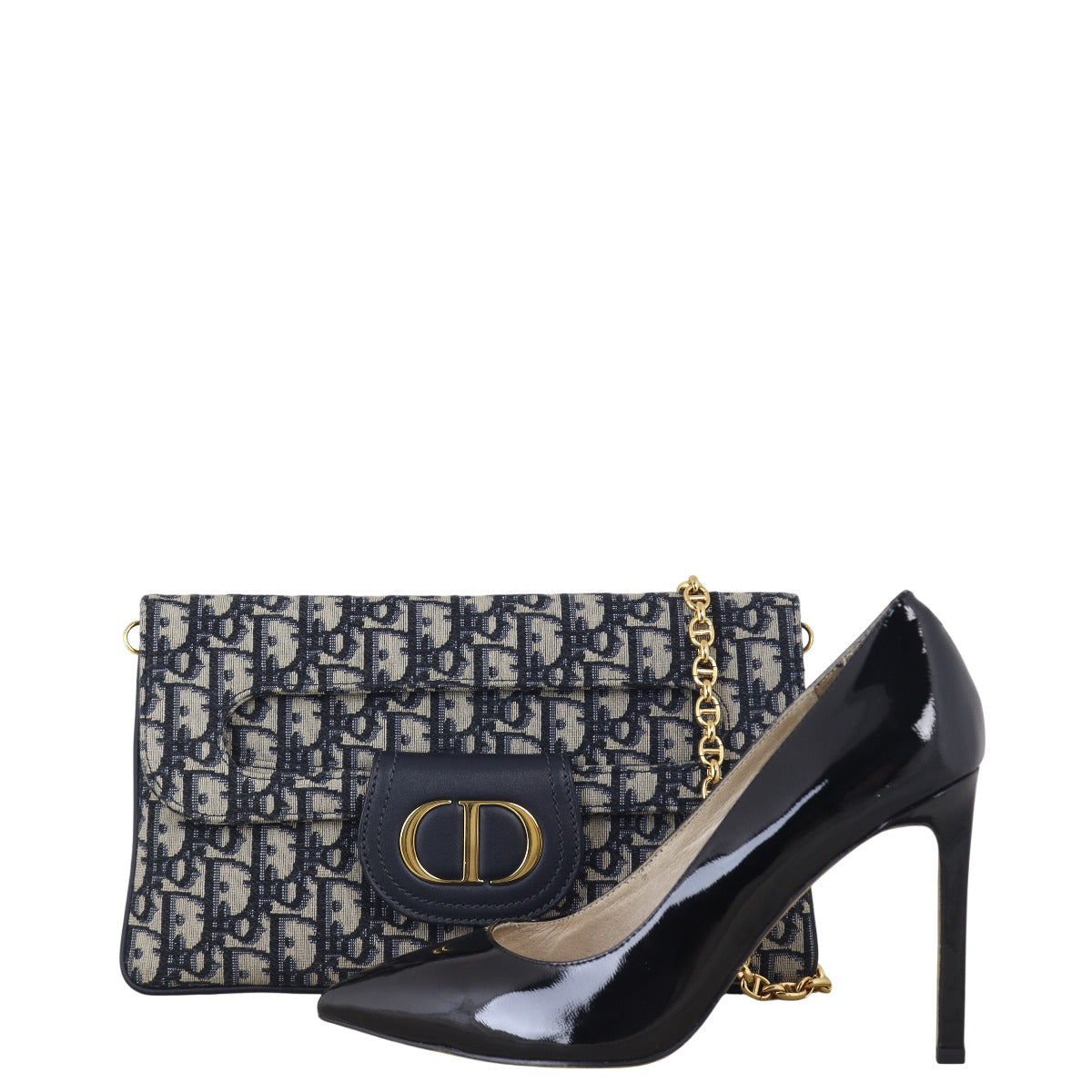 Dior Montaigne Double Clutch with Chain Oblique