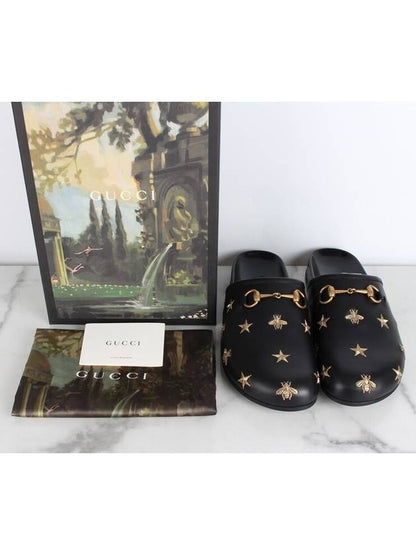 Luxury Balenciaga Trending 2025 Gucci Horsebit Embroidered Mule Sandals 8 270