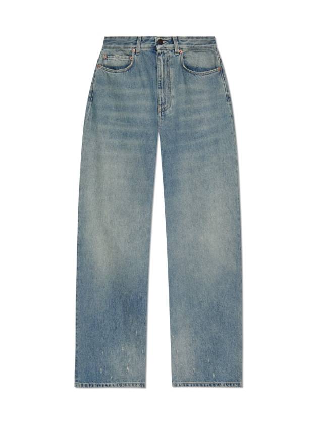 Luxury Balenciaga Trending 2025 Low Crotch Jeans Blue