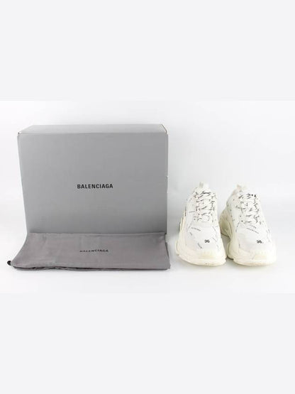 Luxury Balenciaga Trending 2025 Triple S Multi Logo White 36 230
