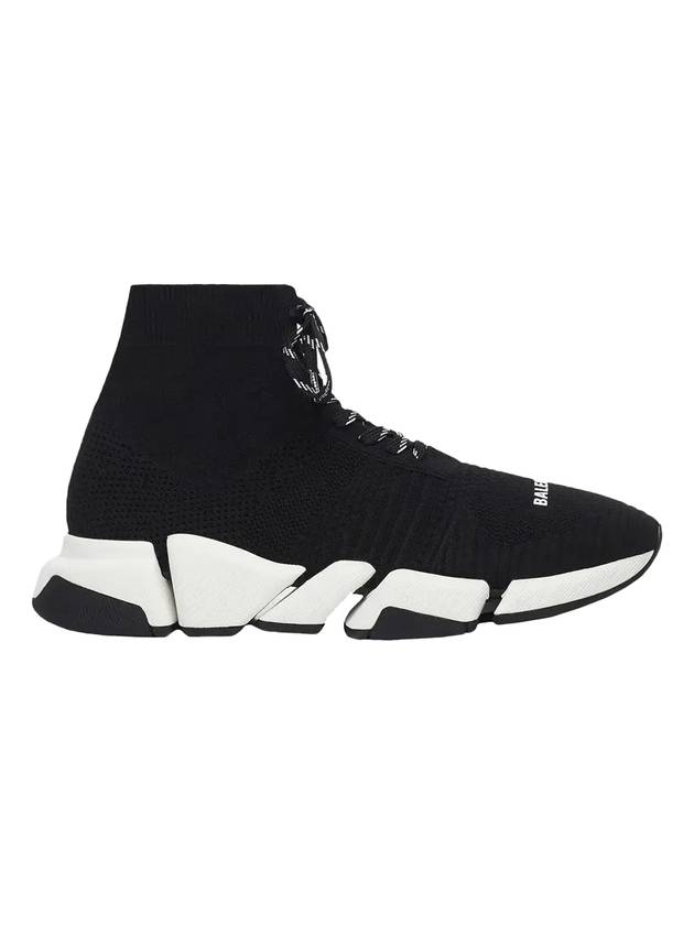 Luxury Balenciaga Trending 2025 Speed 2.0 Lace-Up High-Top Sneakers Black