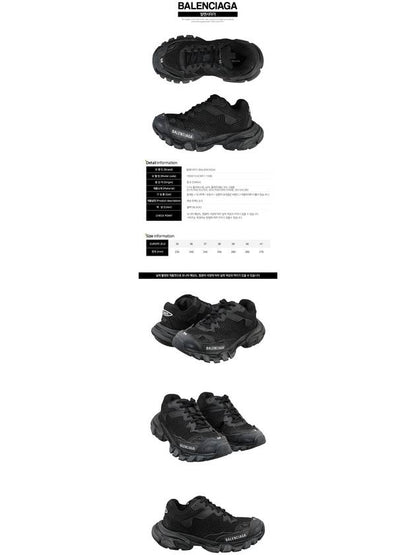 Luxury Balenciaga Trending 2025 Track 3 Low-Top Sneakers Black