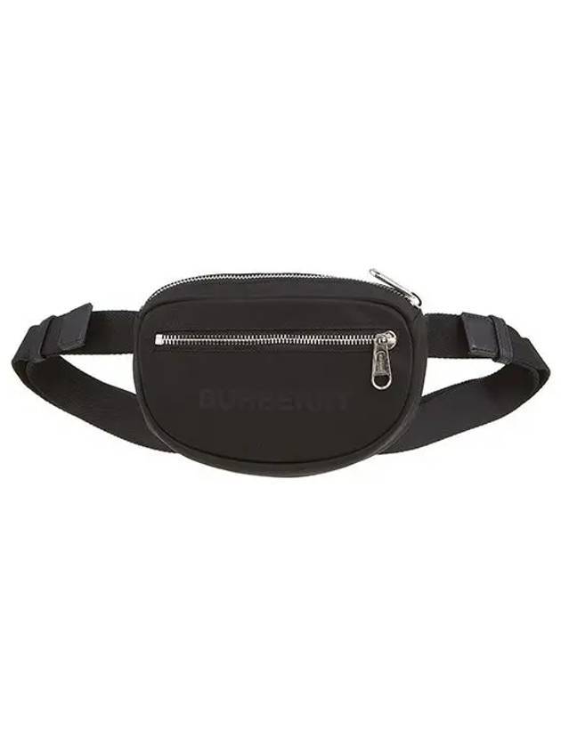 Luxury Burberry Logo Small Nylon Cannon Belt Bag Black