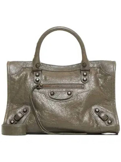 Luxury Balenciaga Trending 2025 Le City Small Tote Bag Army Green