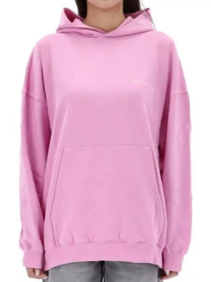 Luxury Balenciaga Trending 2025 Logo Print Hoodie Pink