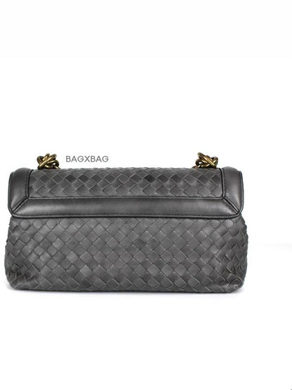 Luxury Bottega Veneta BT Knot Chain Olympia Bag Gray BT42BG001