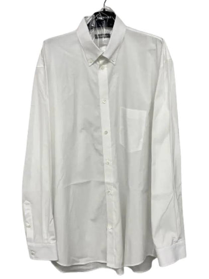 Luxury Balenciaga Trending 2025 Logo Oversized Long Sleeve Shirt White