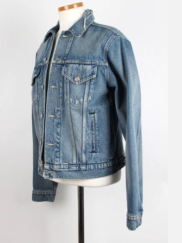 Luxury Balenciaga Trending 2025 wave logo denim jacket 50