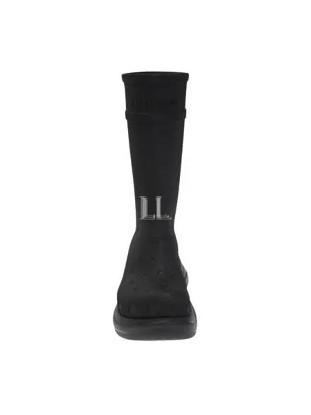 Luxury Balenciaga Trending 2025 WoMen's Crocs Rubber Long Boots Black