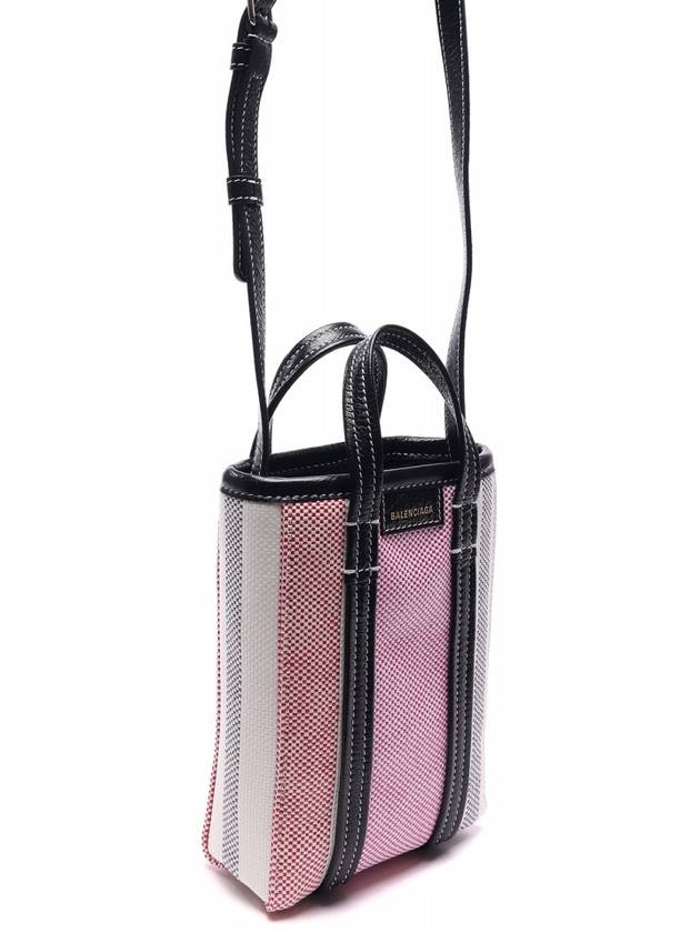 Luxury Balenciaga Trending 2025 Barbes Striped Tote Bag Pink