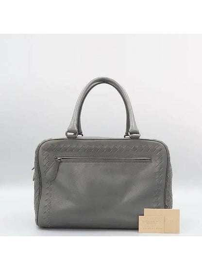Luxury Bottega Veneta gray tote bag