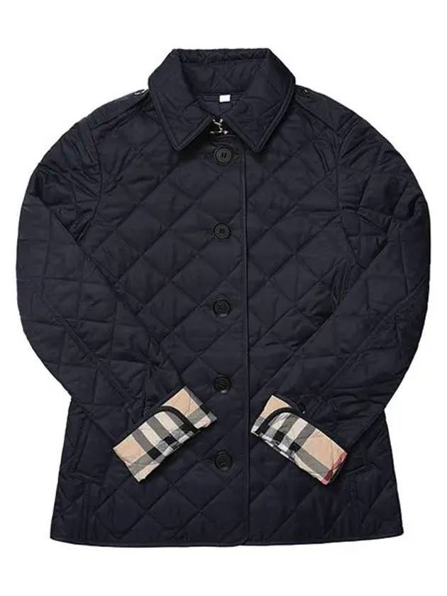 Luxury Burberry New Frankby Quilted Jacket Navy
