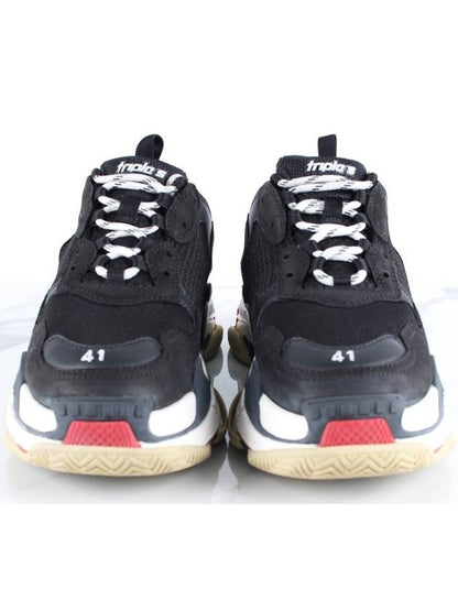 Luxury Balenciaga Trending 2025 Triple S Black Red 41 Domestic 260