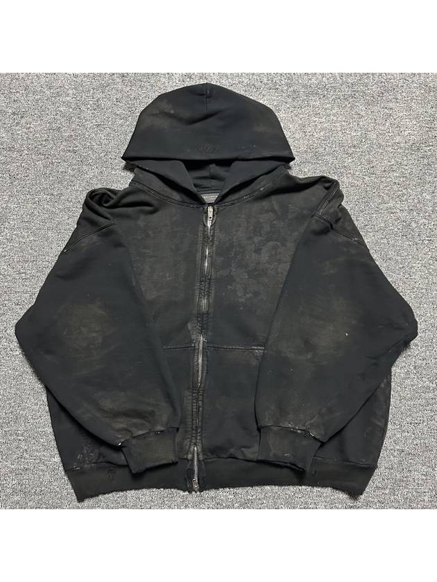 Luxury Balenciaga Trending 2025 Mud Distressed Hooded Zip Up 100