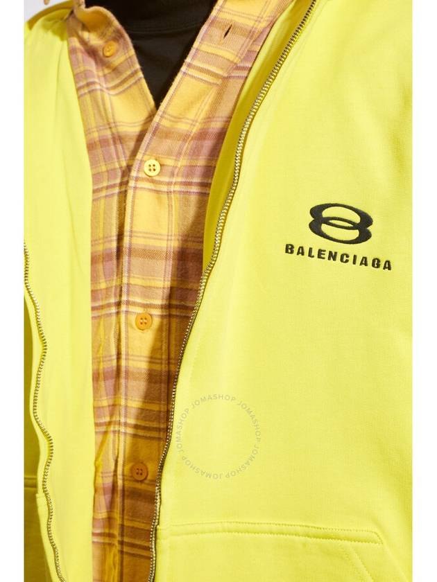 Luxury Balenciaga Trending 2025 hooded sweatshirt 772206TPVG6 7440 YELLOW BLACK
