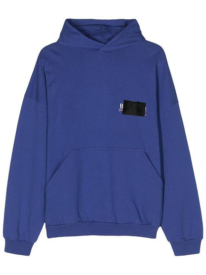Luxury Balenciaga Trending 2025 Gaffer Maxi Hoodie Blue