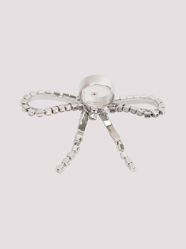 Luxury Balenciaga Trending 2025 ring 748033 TZ23S 7155 SILVER CRYSTAL
