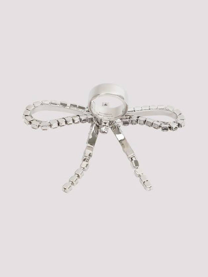 Luxury Balenciaga Trending 2025 ring 748033 TZ23S 7155 SILVER CRYSTAL