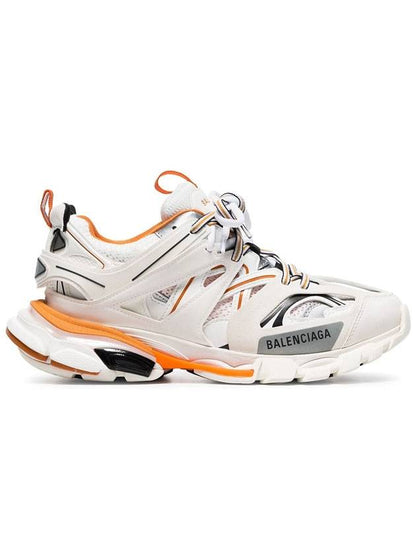 Luxury Balenciaga Trending 2025 Track Trainer Low Top Sneakers White Orange