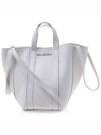 Luxury Balenciaga Trending 2025 Calfskin Everyday Tote Bag White