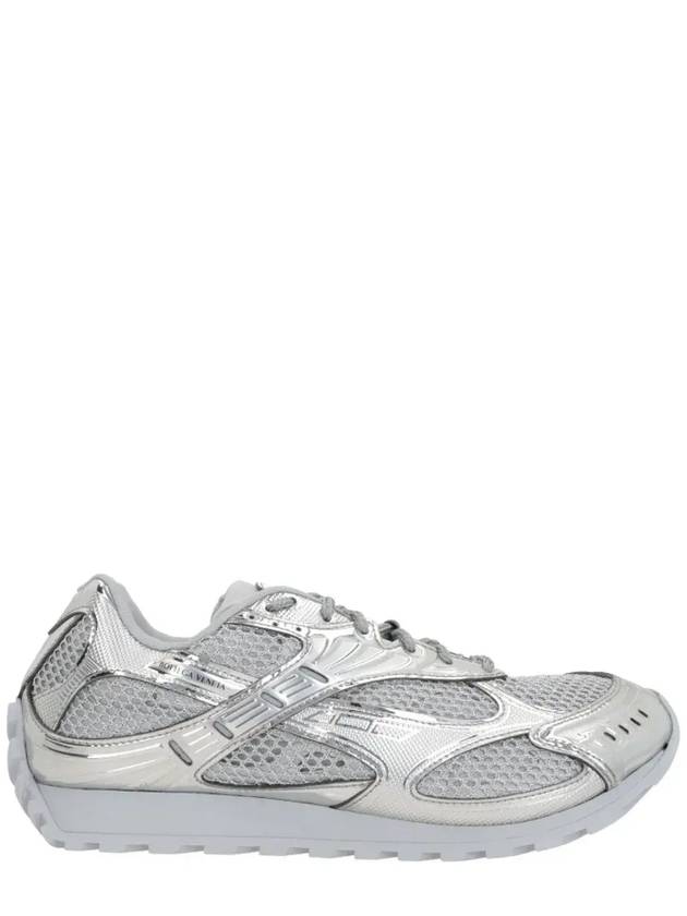 Luxury Bottega Veneta Orbit Low-Top Sneakers Silver