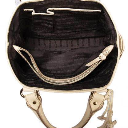 Celine Leather-Trimmed Handle Bag
