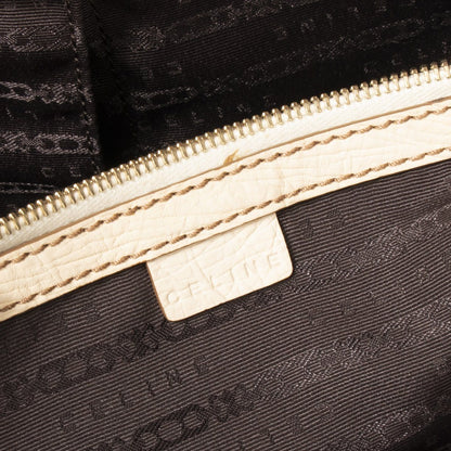 Celine Leather-Trimmed Handle Bag