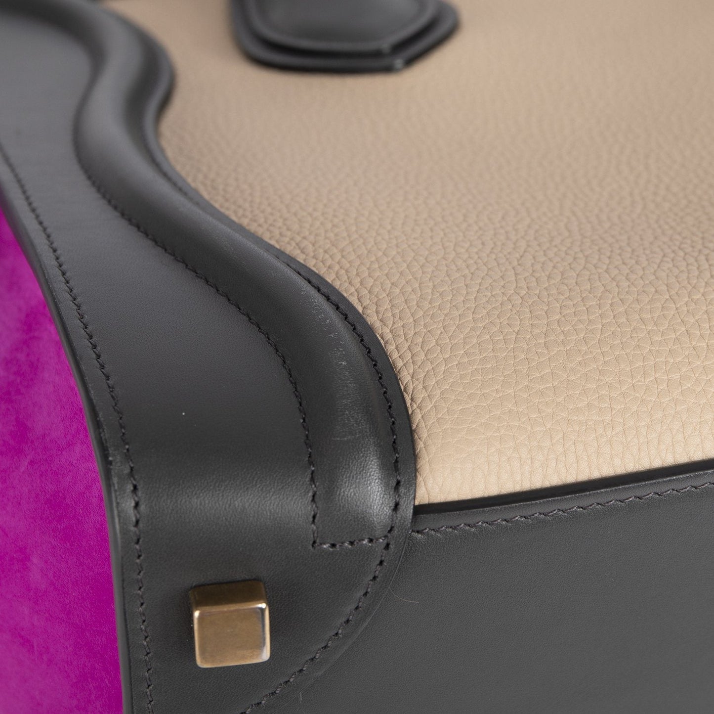 Celine Tricolor Micro Luggage Tote