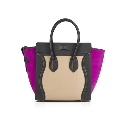 Celine Tricolor Micro Luggage Tote
