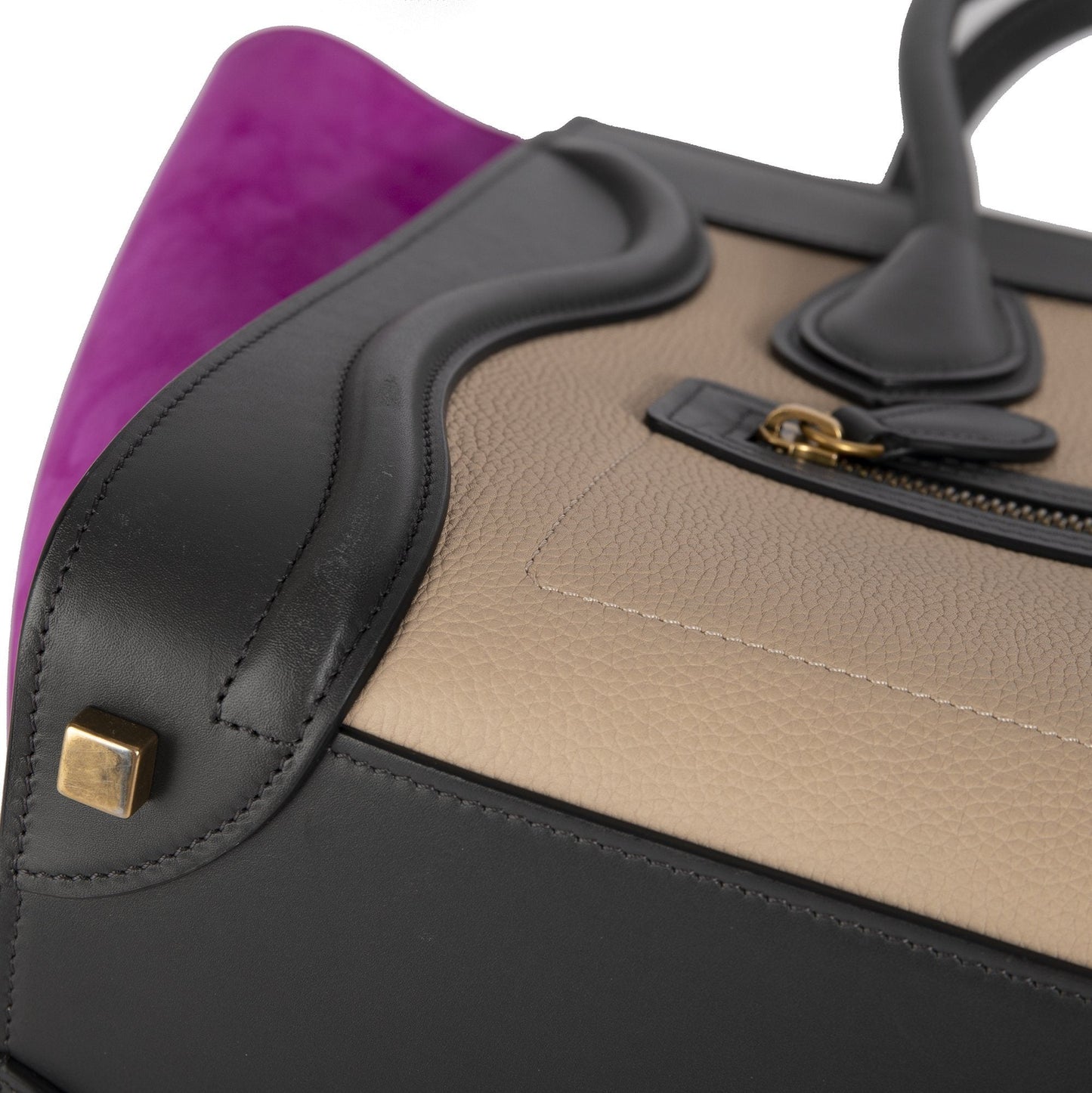 Celine Tricolor Micro Luggage Tote
