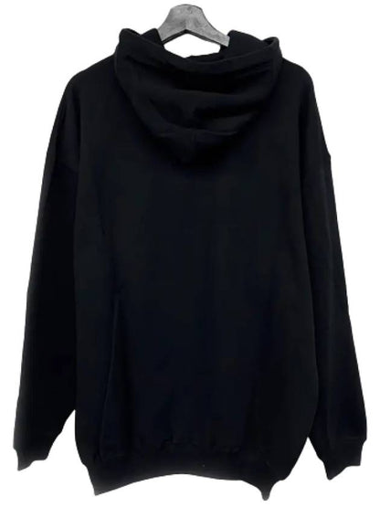 Luxury Balenciaga Trending 2025 BB Logo Round Print Hoodie Black