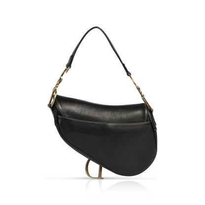 Christian Dior Vintage Leather Saddle Bag