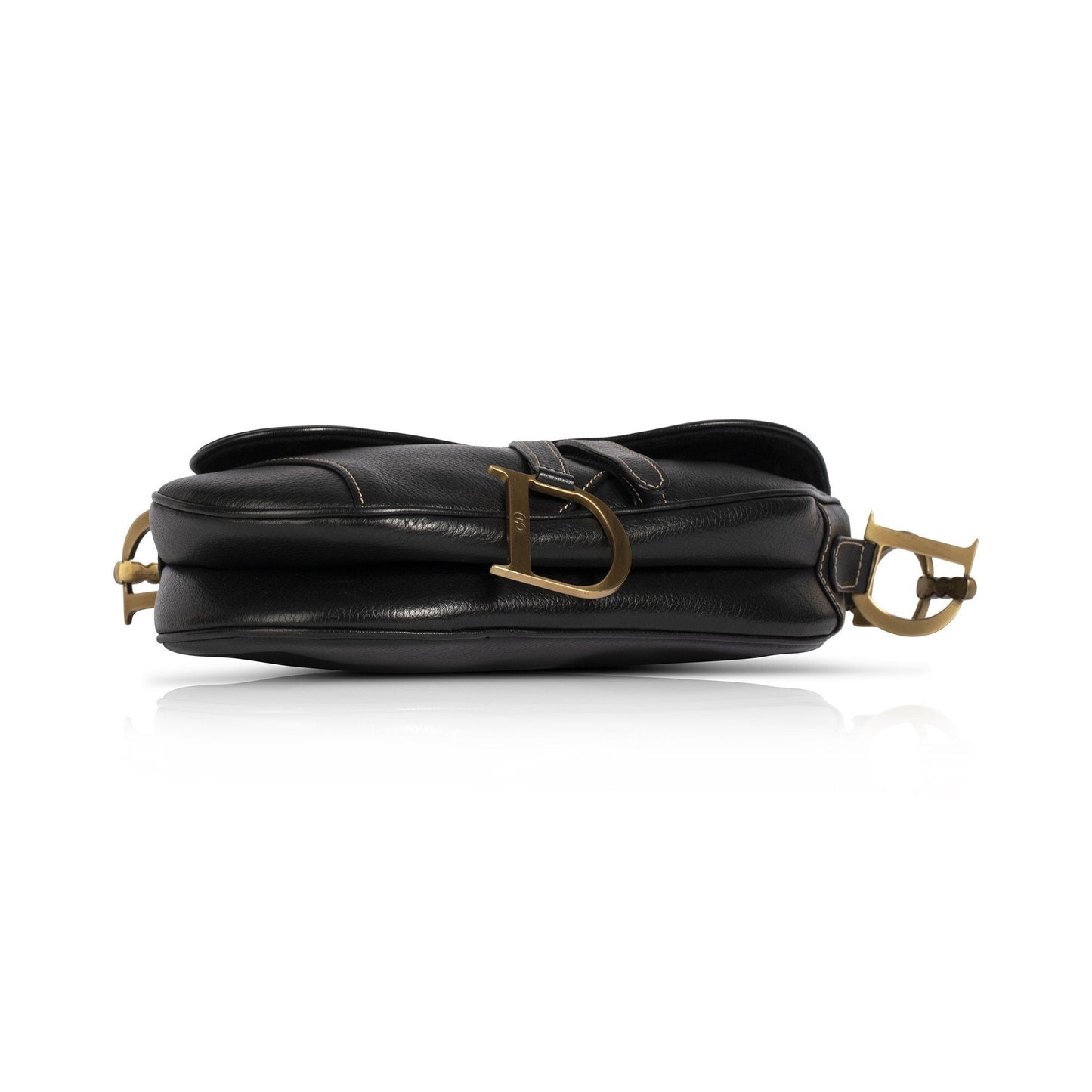 Christian Dior Vintage Leather Saddle Bag