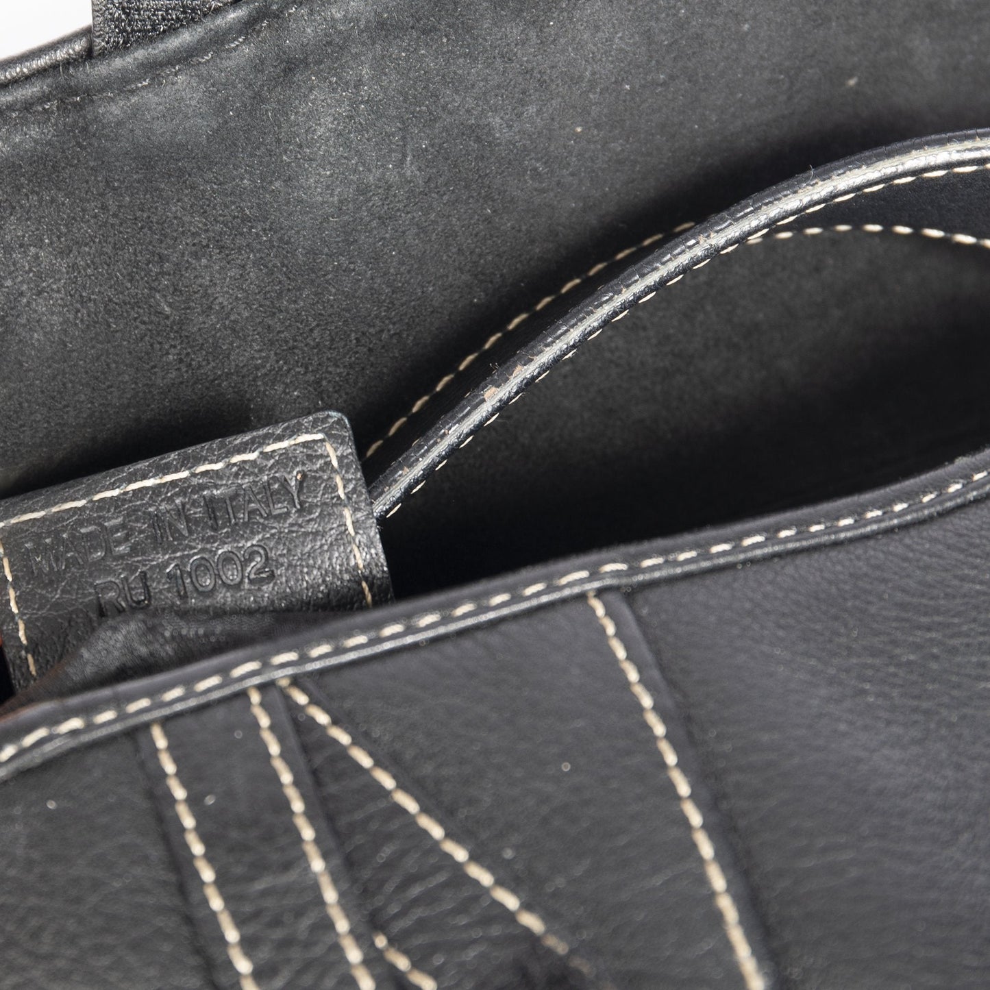 Christian Dior Vintage Leather Saddle Bag