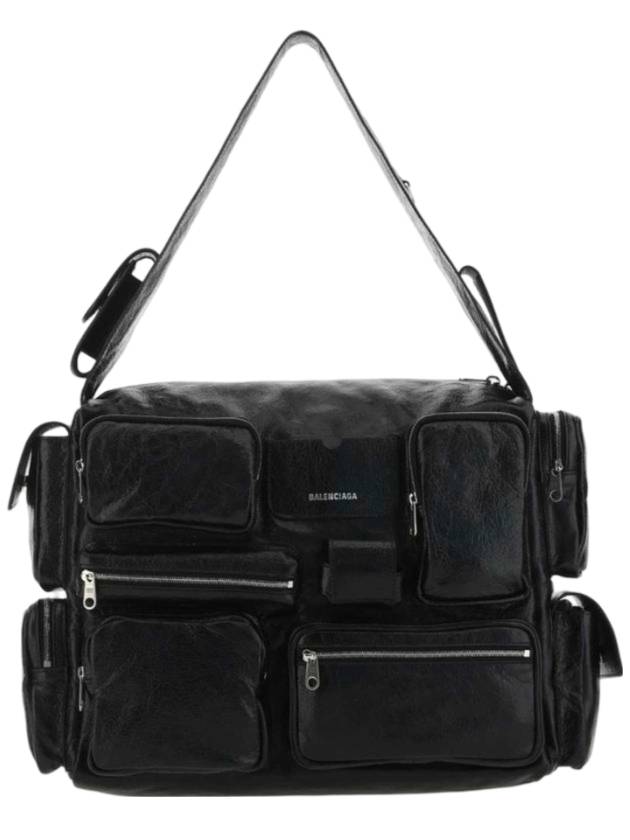 Luxury Balenciaga Trending 2025 Superbusy Large Shoulder Bag Black