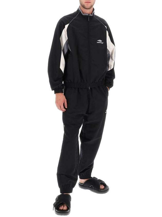 Luxury Balenciaga Trending 2025 3B Sports Icon Regular Track Jacket Black
