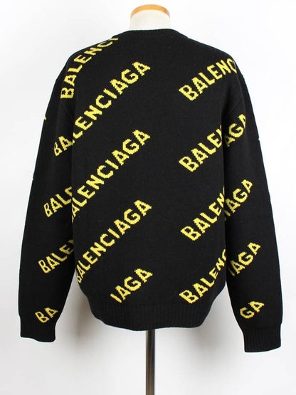 Luxury Balenciaga Trending 2025 Multi logo knit M