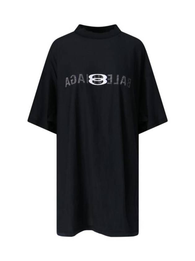 Luxury Balenciaga Trending 2025 Logo Print Short Sleeve T-Shirt Black