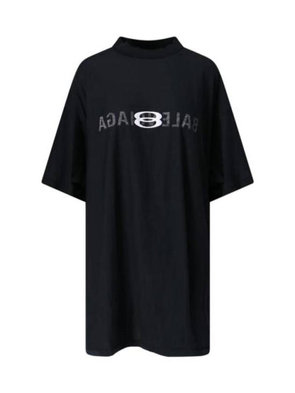 Luxury Balenciaga Trending 2025 Logo Print Short Sleeve T-Shirt Black